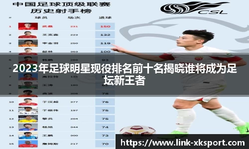 2023年足球明星现役排名前十名揭晓谁将成为足坛新王者